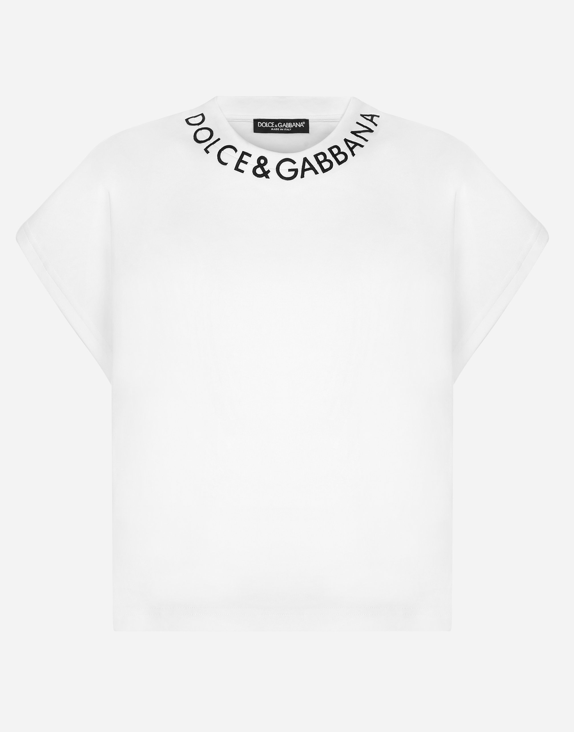 Футболка из джерси с логотипом на шее Dolce & Gabbana, белый
Футболка из джерси с логотипом на шее Dolce & Gabbana, белый
