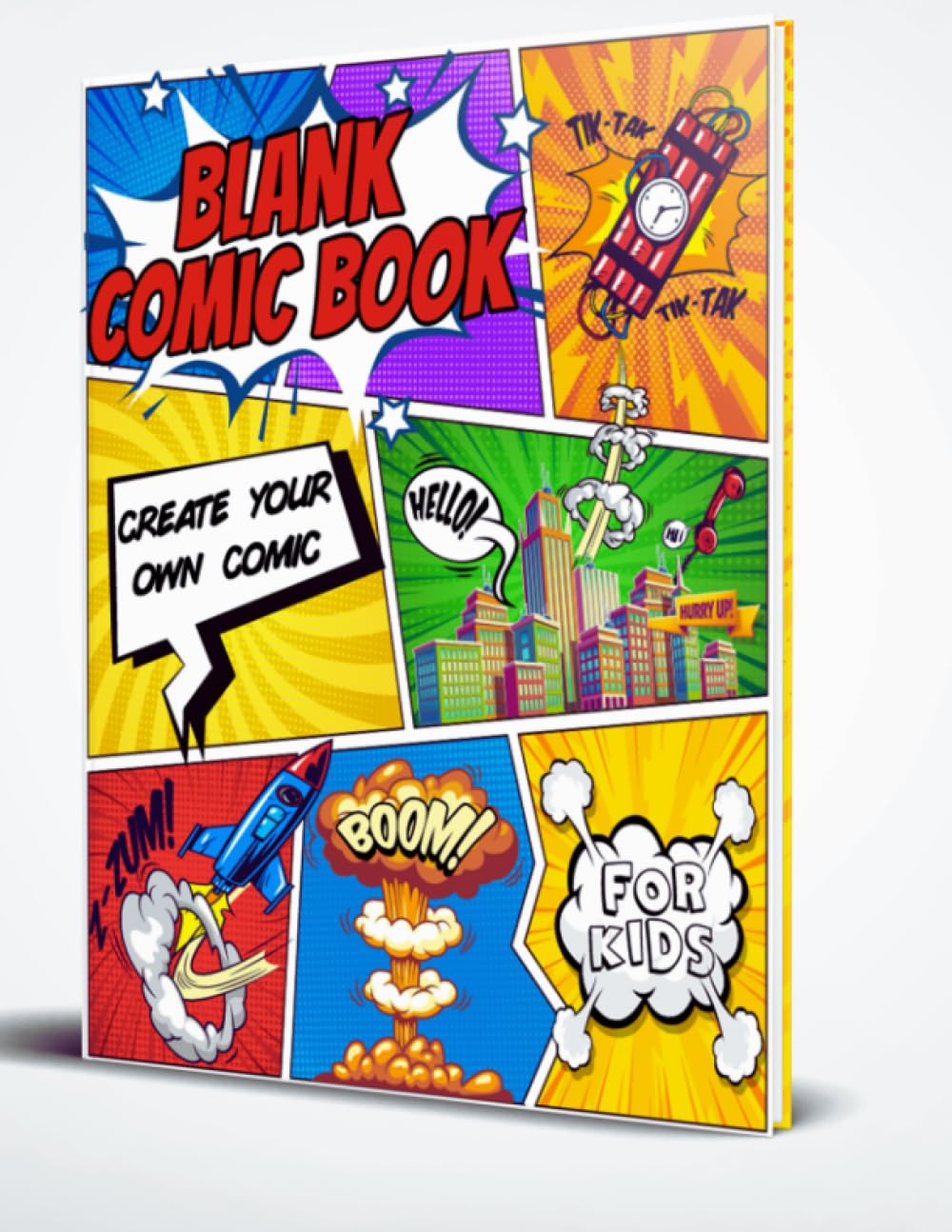 Blank Comic Book: Featuring dialogue bubbles with 120 pages for storyboards, it's easy to plan out your story and visualize your ideas. And the best part It makes a great gift.
Blank Comic Book: Featuring dialogue bubbles with 120 pages for storyboards, it's easy to plan out your story and visualize your ideas. And the best part It makes a great gift.