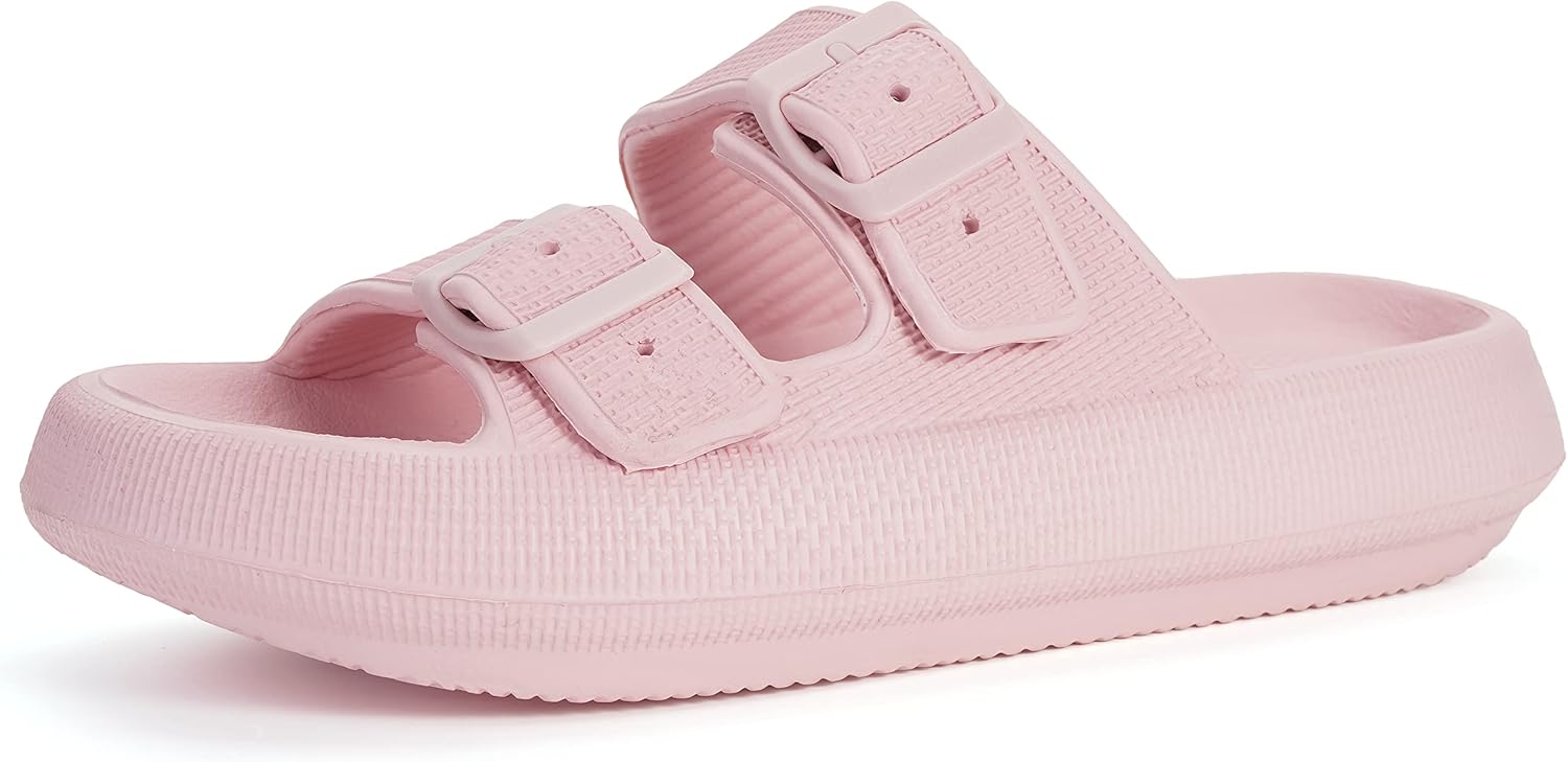 Тапочки BRONAX для женщин и мужчин, Регулируемые шлепанцы с двойной пряжкой для душа, Сандалии с утолщенной мягкой подошвой, розовый
Тапочки BRONAX для женщин и мужчин, Регулируемые шлепанцы с двойной пряжкой для душа, Сандалии с утолщенной мягкой подошвой, розовый