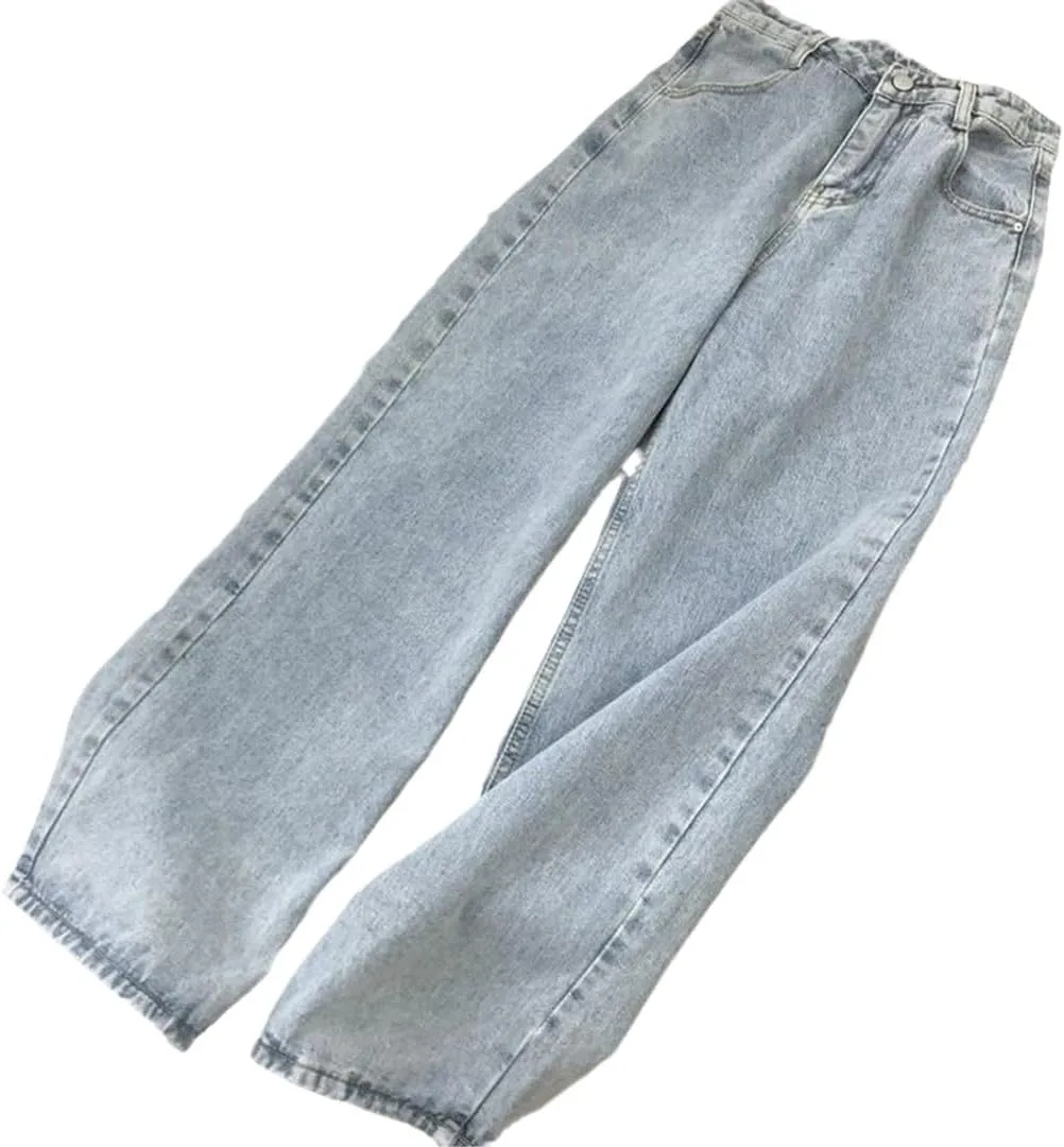 Женские джинсы с высокой талией и широкими штанинами
Женские джинсы с высокой талией и широкими штанинами