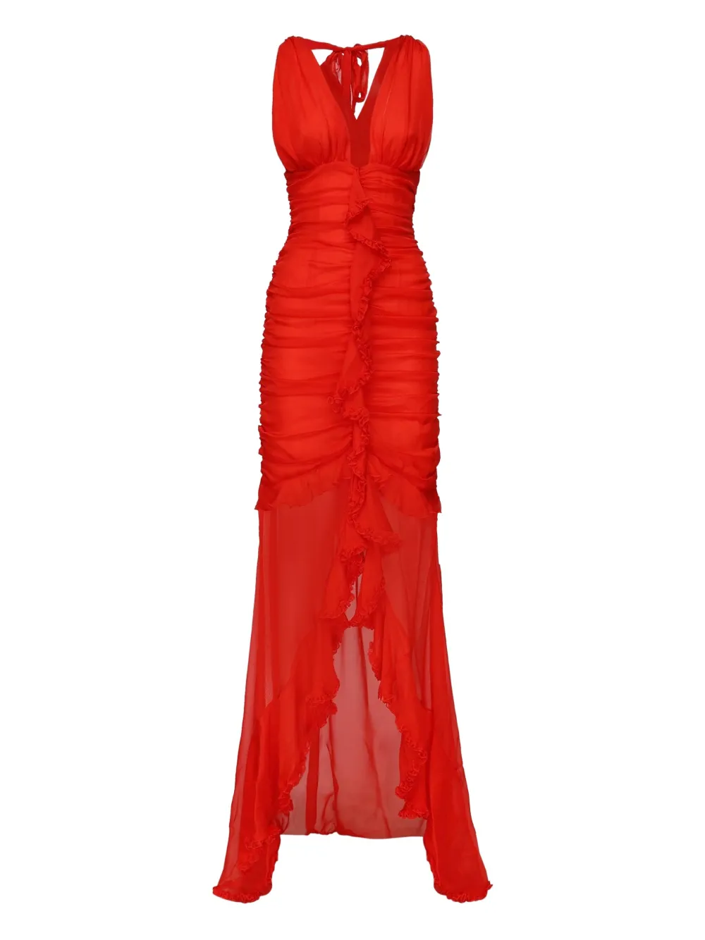 Длинное платье Kayta с оборками For Love And Lemons, красный
Длинное платье Kayta с оборками For Love And Lemons, красный