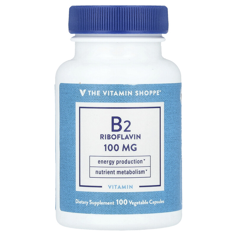 The Vitamin Shoppe, Витамин B2, рибофлавин, 100 мг, 100 растительных капсул
The Vitamin Shoppe, Витамин B2, рибофлавин, 100 мг, 100 растительных капсул
