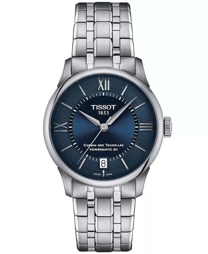 Женские швейцарские автоматические часы Chemin des Tourelles Powermatic 80 с браслетом из нержавеющей стали, 34 мм Tissot
Женские швейцарские автоматические часы Chemin des Tourelles Powermatic 80 с браслетом из нержавеющей стали, 34 мм Tissot