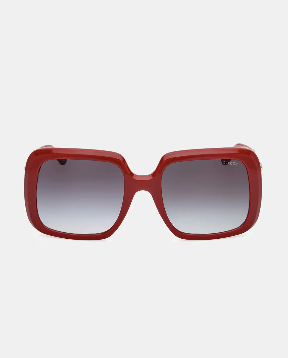 Квадратные женские солнцезащитные очки с черными градиентными линзами Guess, красный
Квадратные женские солнцезащитные очки с черными градиентными линзами Guess, красный