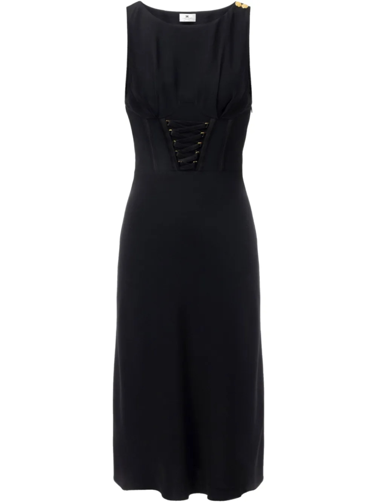 Платье миди Elisabetta Franchi со шнуровкой, черный
Платье миди Elisabetta Franchi со шнуровкой, черный