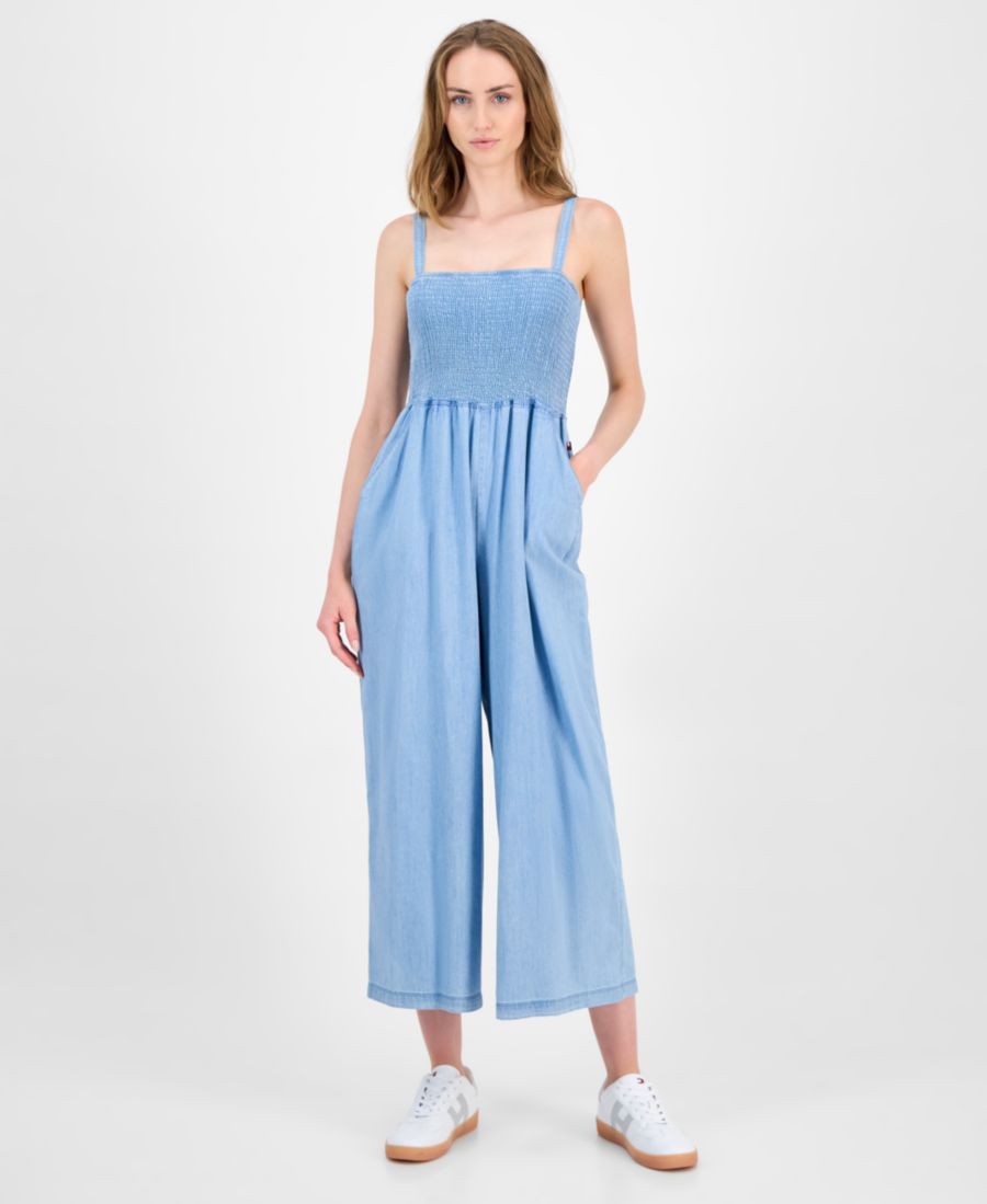 Женский комбинезон из шамбре с присборенной отделкой Tommy Hilfiger, Washed Ltght Benson
Женский комбинезон из шамбре с присборенной отделкой Tommy Hilfiger, Washed Ltght Benson