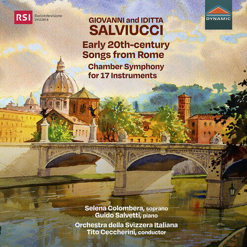 CD диск Salviucci / Colombera / Salvetti: Early 20th-Century Songs from Rome; Chamber Symphony for 17 instrument 
CD диск Salviucci / Colombera / Salvetti: Early 20th-Century Songs from Rome; Chamber Symphony for 17 instrument