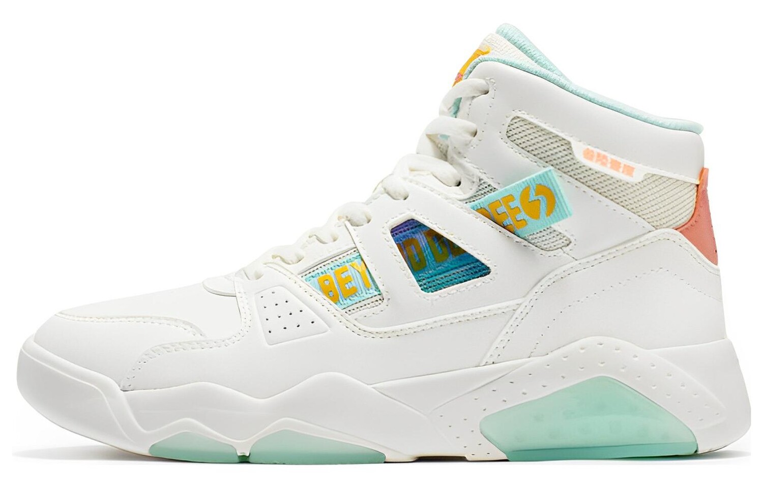 Кеды, скейтборд обувь женская высокая белый/зеленый 361°
Кеды, скейтборд обувь женская высокая белый/зеленый 361°