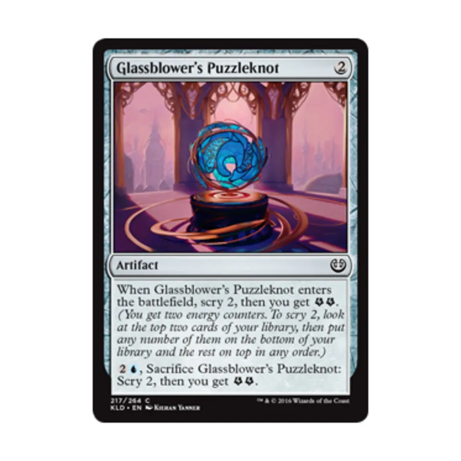 CCG Узел-головоломка стеклодува (С), MTG - Kaladesh
CCG Узел-головоломка стеклодува (С), MTG - Kaladesh