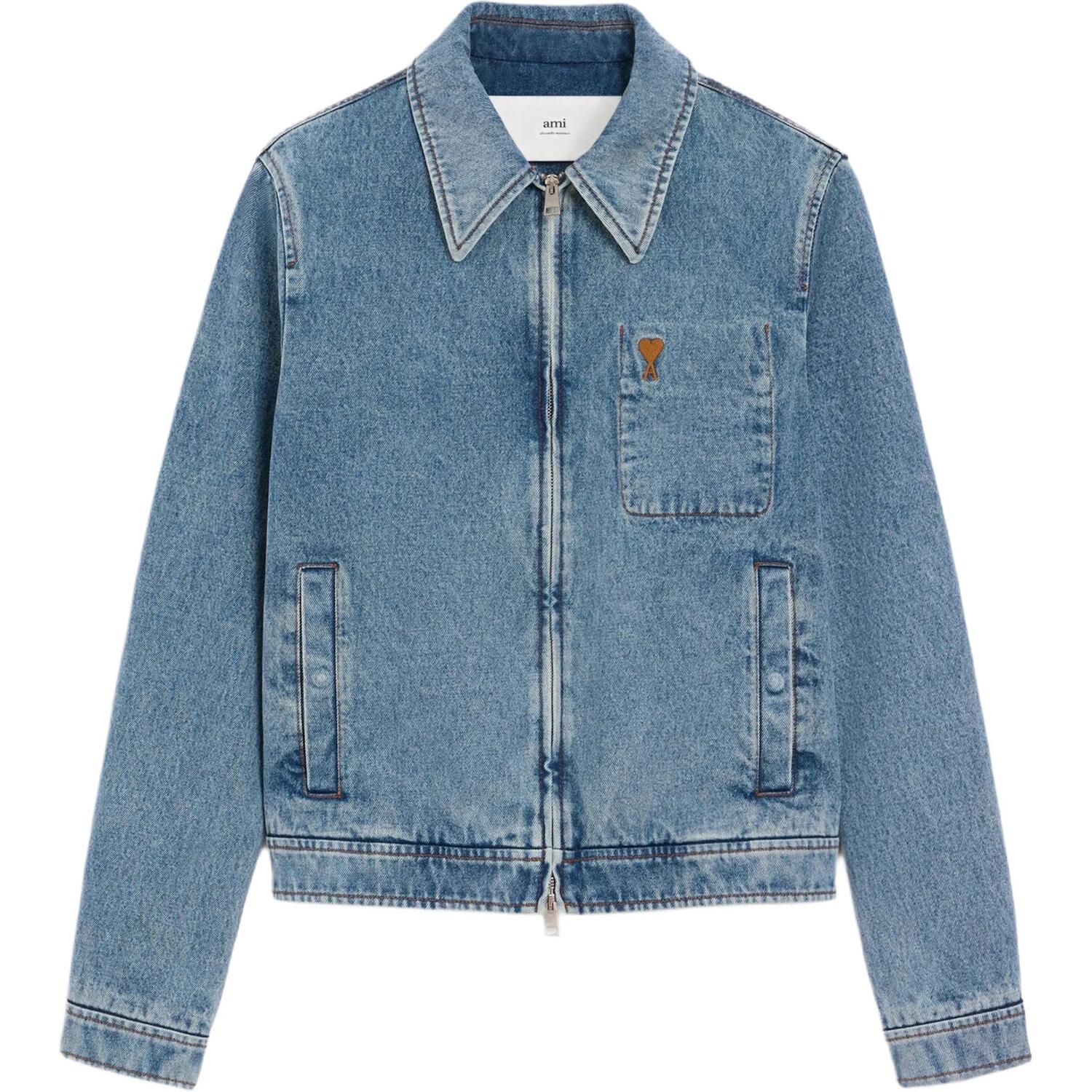 Хлопковая куртка на молнии Ami De Coeur Amiparis, синий
Хлопковая куртка на молнии Ami De Coeur Amiparis, синий