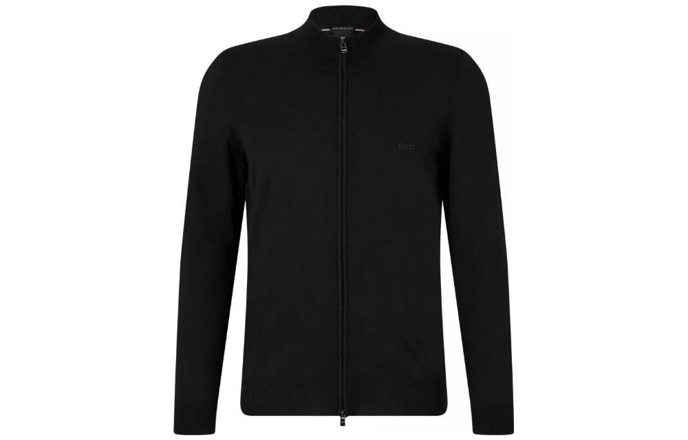 Кардиган с вышитым логотипом Boss на молнии HUGO BOSS, черный
Кардиган с вышитым логотипом Boss на молнии HUGO BOSS, черный