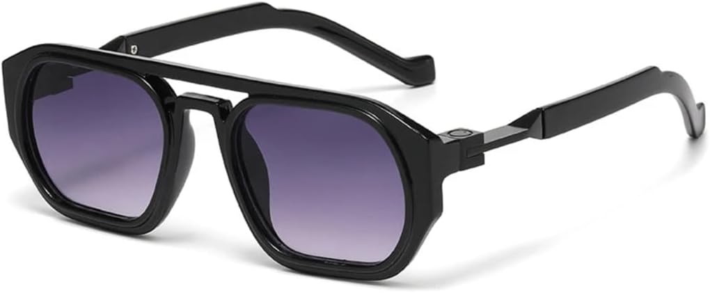 Ретро-солнцезащитные очки с многоугольными квадратными двойными перемычками для женщин, защита от УФ-излучения UV400, модные линзы с прозрачным градиентом, трендовая оправа для мужчин UATXTAU, Black Gray Gradient
Ретро-солнцезащитные очки с многоугольными квадратными двойными перемычками для женщин, защита от УФ-излучения UV400, модные линзы с прозрачным градиентом, трендовая оправа для мужчин UATXTAU, Black Gray Gradient