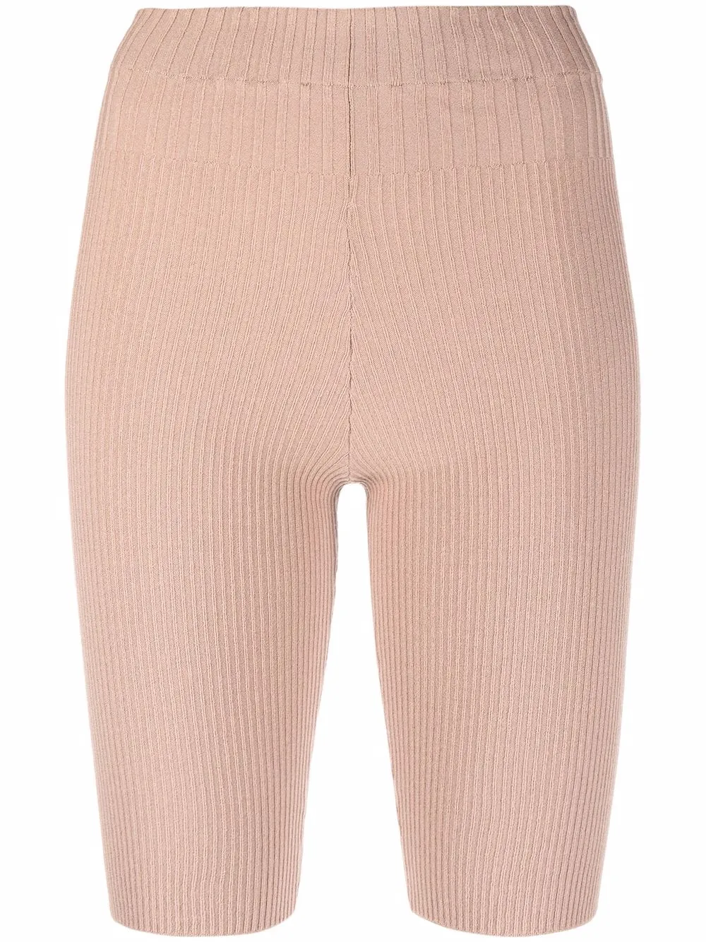 Облегающие шорты в рубчик ANDREĀDAMO, нейтральный 
Облегающие шорты в рубчик ANDREĀDAMO, нейтральный