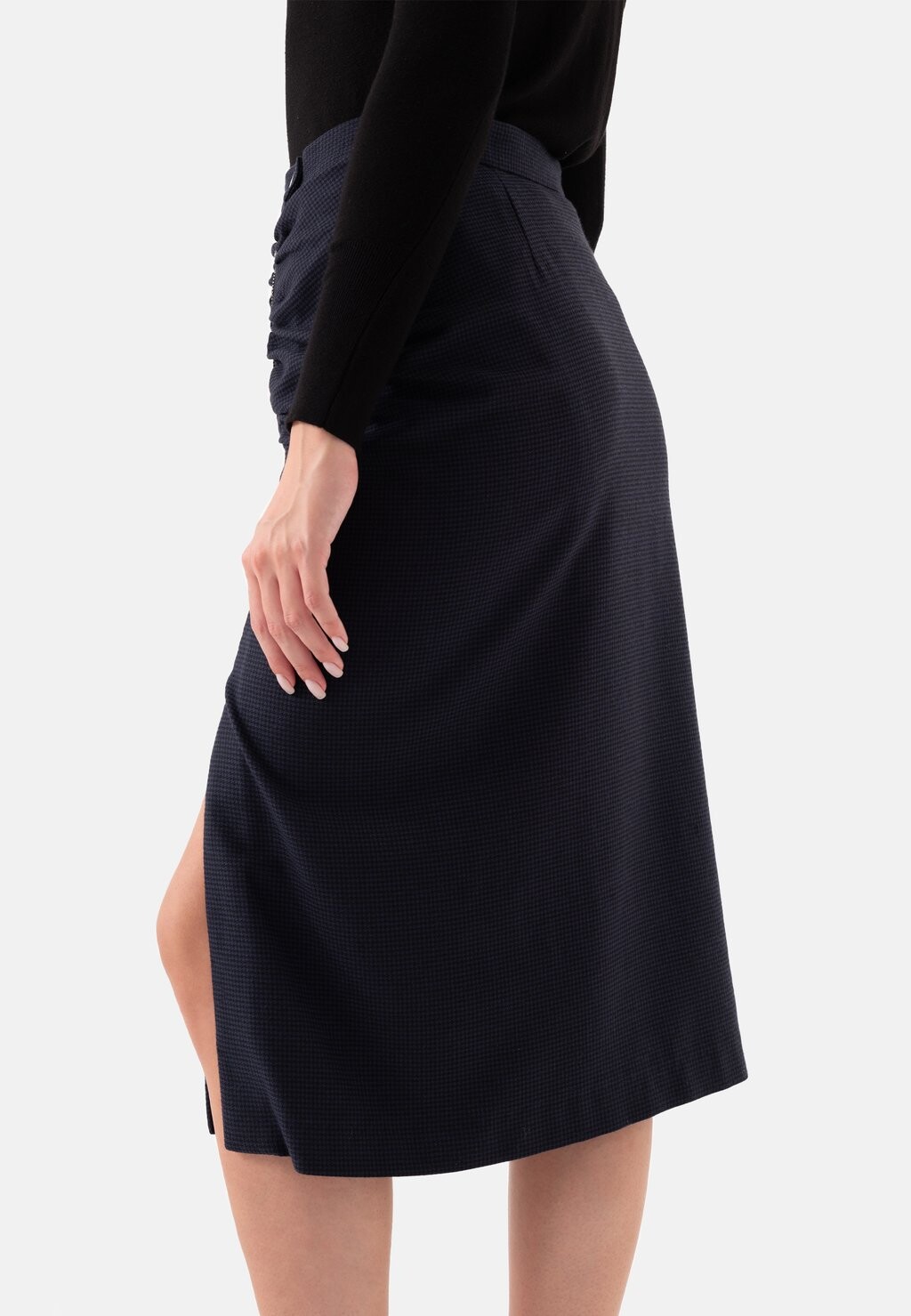 Юбка-карандаш CROWBAR PATTERN MIDI WITH ZIPPER ON THE SIDE Just Like You, темно-синий
Юбка-карандаш CROWBAR PATTERN MIDI WITH ZIPPER ON THE SIDE Just Like You, темно-синий