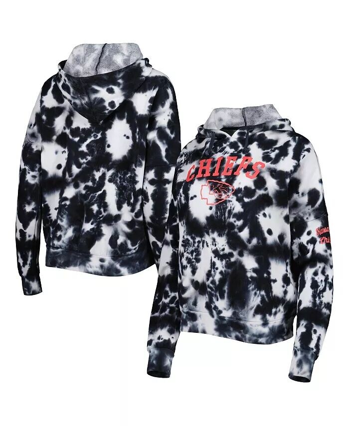 Женский флисовый пуловер с капюшоном Kansas City Chiefs Cloud Dye черного цвета New Era
Женский флисовый пуловер с капюшоном Kansas City Chiefs Cloud Dye черного цвета New Era