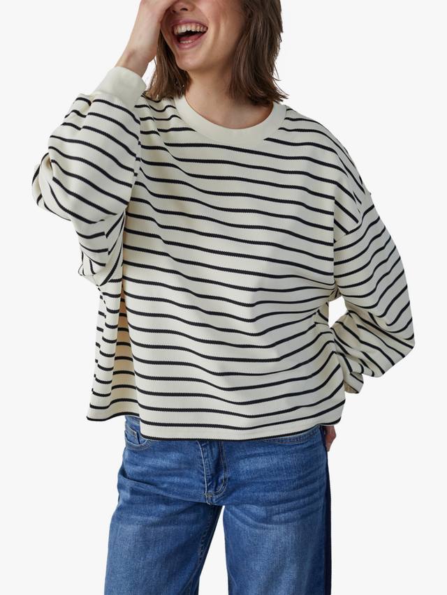 Элисо свитер свободного кроя в полоску Sisters Point, Cream/Black
Элисо свитер свободного кроя в полоску Sisters Point, Cream/Black