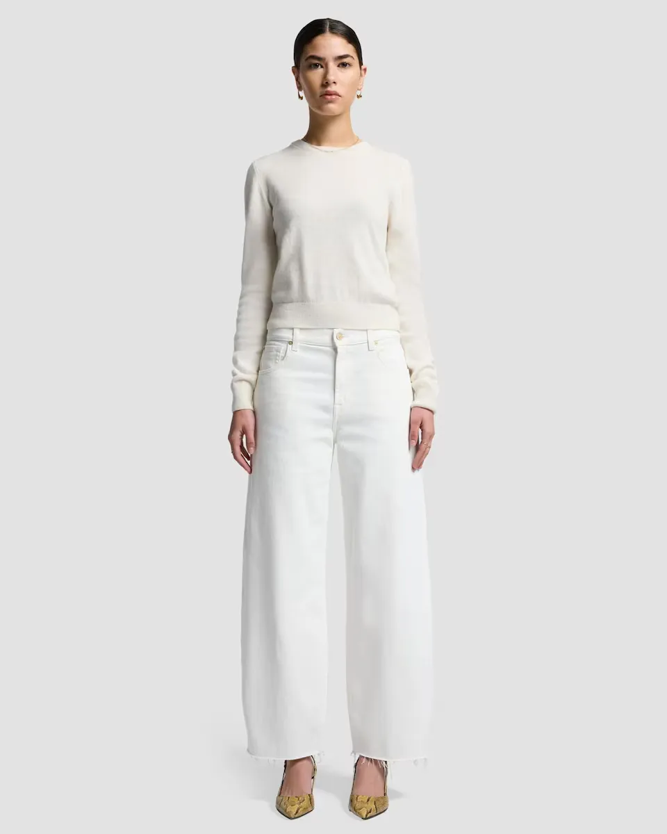 Женские расклешенные брюки bonnie криволинейной формы с завышенной талией 7 For all mankind, белый
Женские расклешенные брюки bonnie криволинейной формы с завышенной талией 7 For all mankind, белый