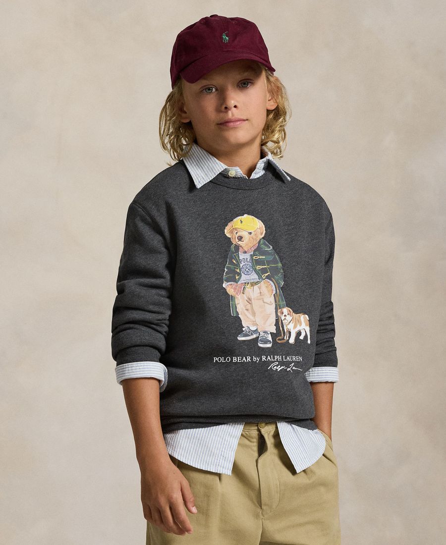 Толстовка из меланжевого флиса Polo Bear для мальчиков Polo Ralph Lauren, Bear windsor heather
Толстовка из меланжевого флиса Polo Bear для мальчиков Polo Ralph Lauren, Bear windsor heather