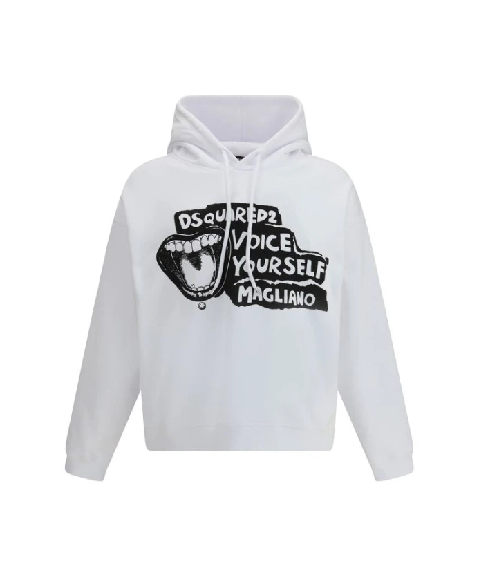 Худи с логотипом и современным дизайном Dsquared2, белый
Худи с логотипом и современным дизайном Dsquared2, белый