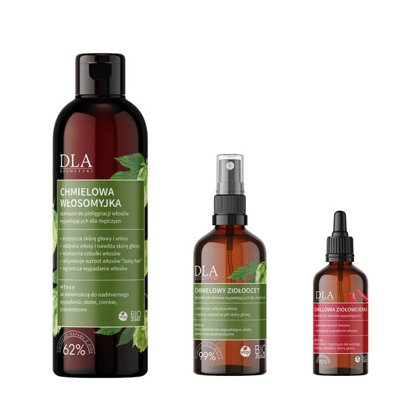 Набор: хмельной шампунь для мытья волос - от выпадения волос, 200 г + охлаждающий травяной лосьон для женщин и мужчин, 50 г + ополаскиватель для волос с хмелевым уксусом от выпадения волос, 100 г Kosmetyki Dla
Набор: хмельной шампунь для мытья волос - от выпадения волос, 200 г + охлаждающий травяной лосьон для женщин и мужчин, 50 г + ополаскиватель для волос с хмелевым уксусом от выпадения волос, 100 г Kosmetyki Dla