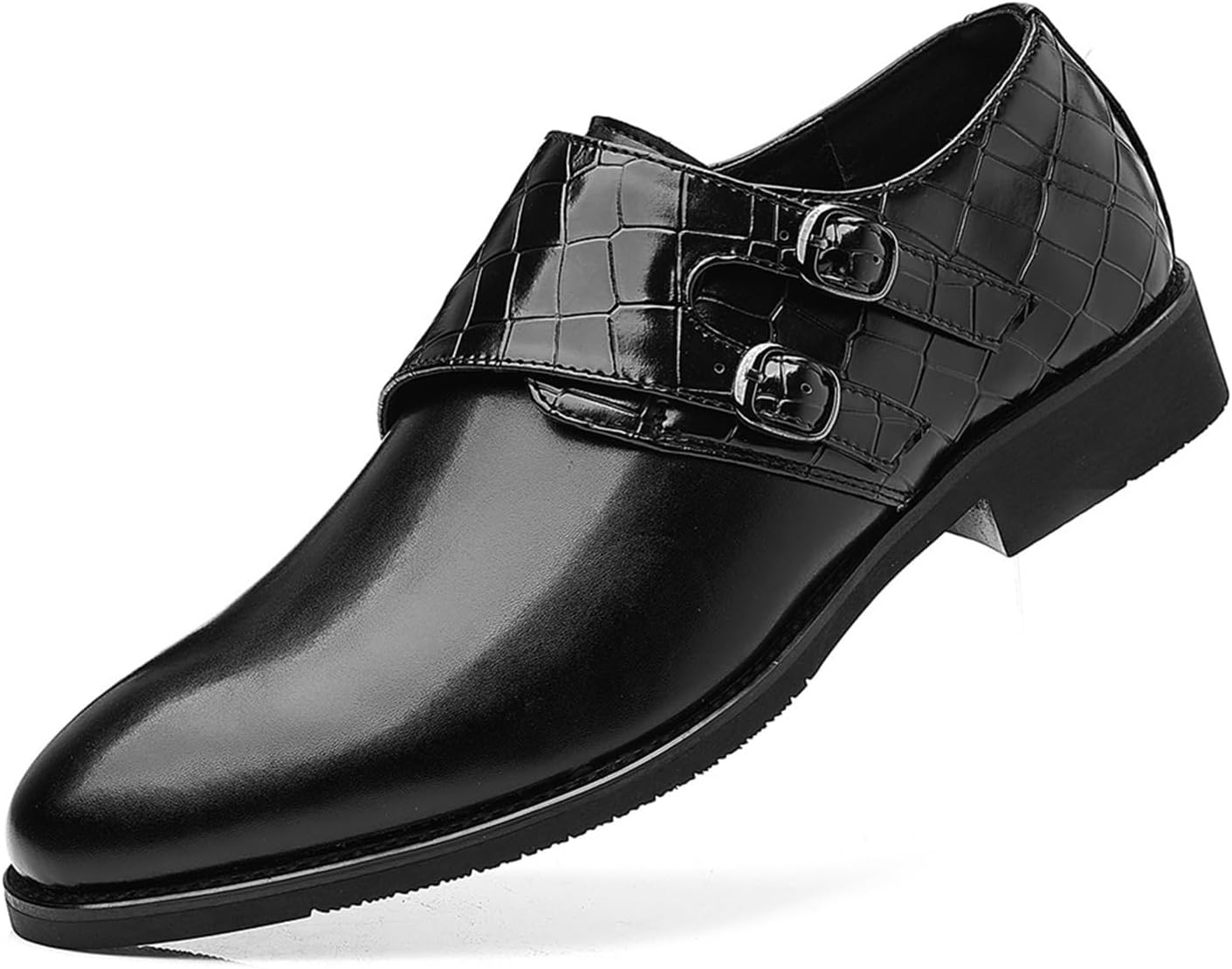 Мужские кожаные оксфорды с пряжкой, слипоны с заостренным носком, стильные туфли-лоферы для деловых, повседневных мероприятий, вечеринок и танцев Generic, черный
Мужские кожаные оксфорды с пряжкой, слипоны с заостренным носком, стильные туфли-лоферы для деловых, повседневных мероприятий, вечеринок и танцев Generic, черный