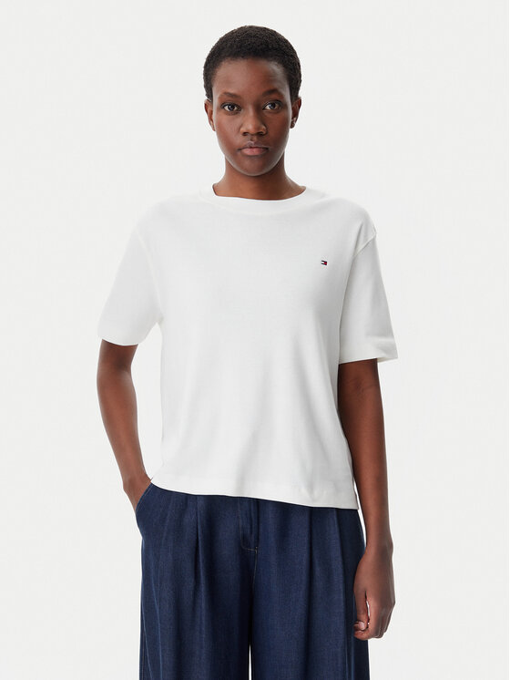 Футболка свободного кроя Modern Cody WW0WW46158 Tommy Hilfiger, экрю 
Футболка свободного кроя Modern Cody WW0WW46158 Tommy Hilfiger, экрю