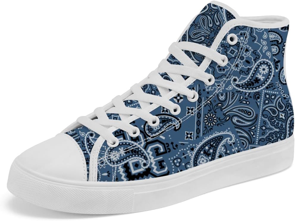 Кеды на высокой подошве Paisley из канваса, высокие кроссовки на шнуровке, повседневная обувь для мужчин и женщин Chebing, синий
Кеды на высокой подошве Paisley из канваса, высокие кроссовки на шнуровке, повседневная обувь для мужчин и женщин Chebing, синий
