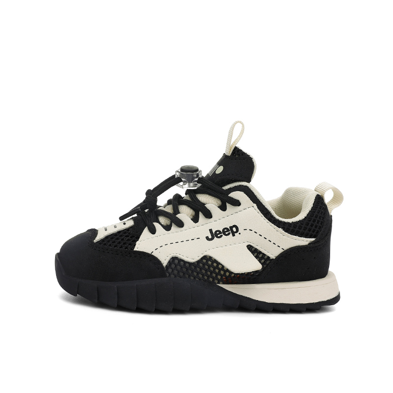 Низкие детские кроссовки для повседневной жизни Jeep, черный/экрю 
Низкие детские кроссовки для повседневной жизни Jeep, черный/экрю