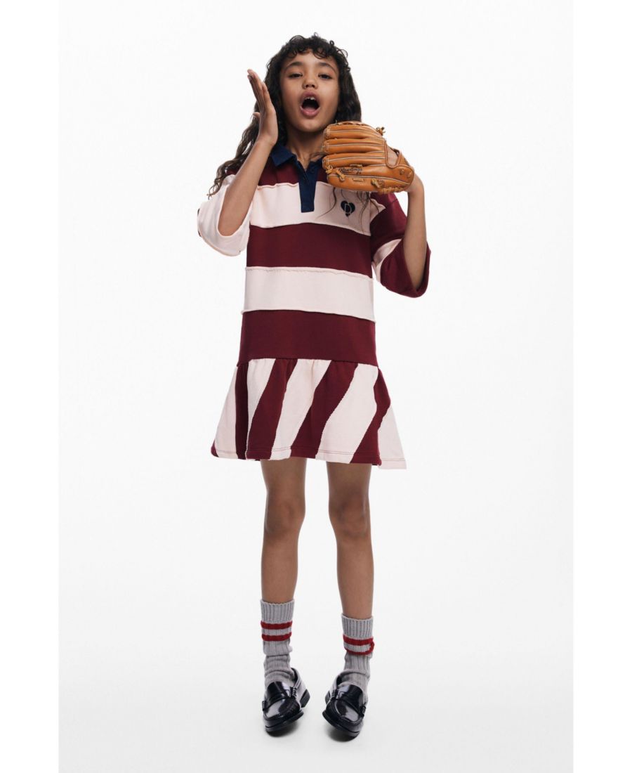 Девочки Полосатое платье-поло для девочек Desigual, Orange
Девочки Полосатое платье-поло для девочек Desigual, Orange