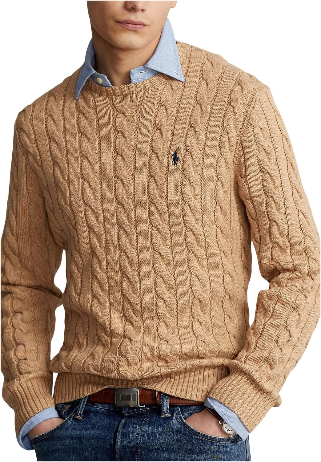 Свитер Polo Ralph Lauren Cable-Knit Cotton Sweater, цвет Camel Melange
Свитер Polo Ralph Lauren Cable-Knit Cotton Sweater, цвет Camel Melange