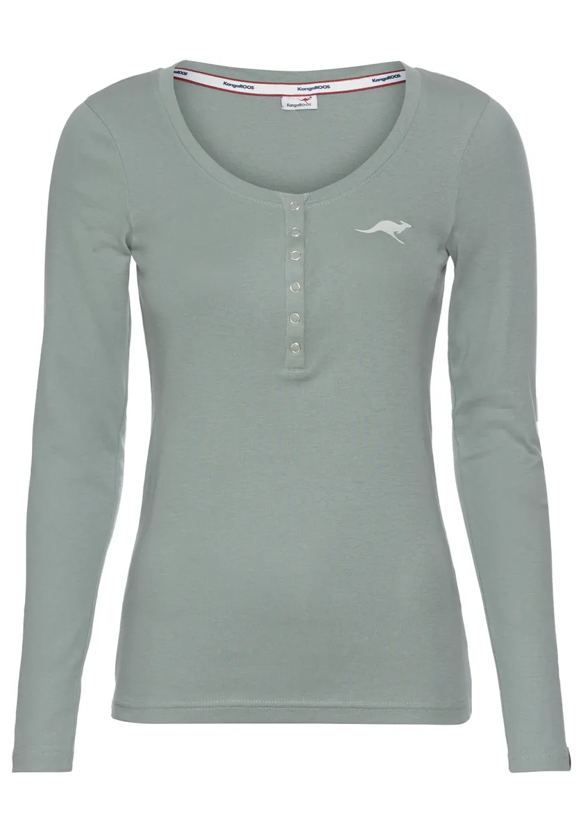 Рубашка KangaROOS с длинными рукавами и планкой на пуговицах - НОВЫЕ ЦВЕТА, зеленый
Рубашка KangaROOS с длинными рукавами и планкой на пуговицах - НОВЫЕ ЦВЕТА, зеленый