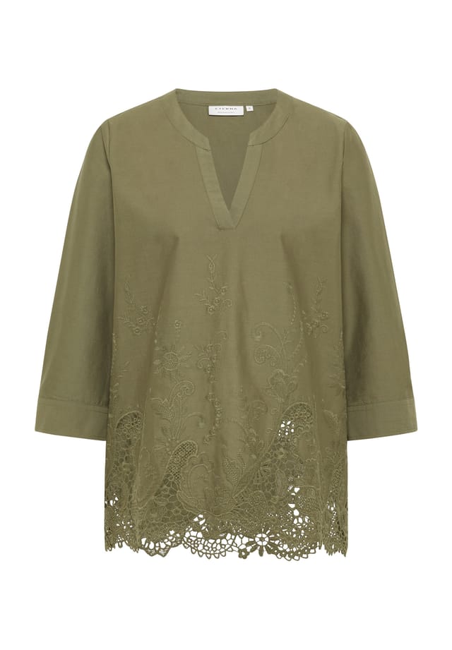 Блузка свободного кроя без застежек Eterna, зеленый
Блузка свободного кроя без застежек Eterna, зеленый