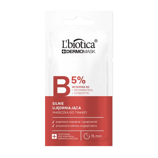 Маска сильно укрепляющая с витамином В3 для лица, 8 мл L'Biotica Dermomask
Маска сильно укрепляющая с витамином В3 для лица, 8 мл L'Biotica Dermomask