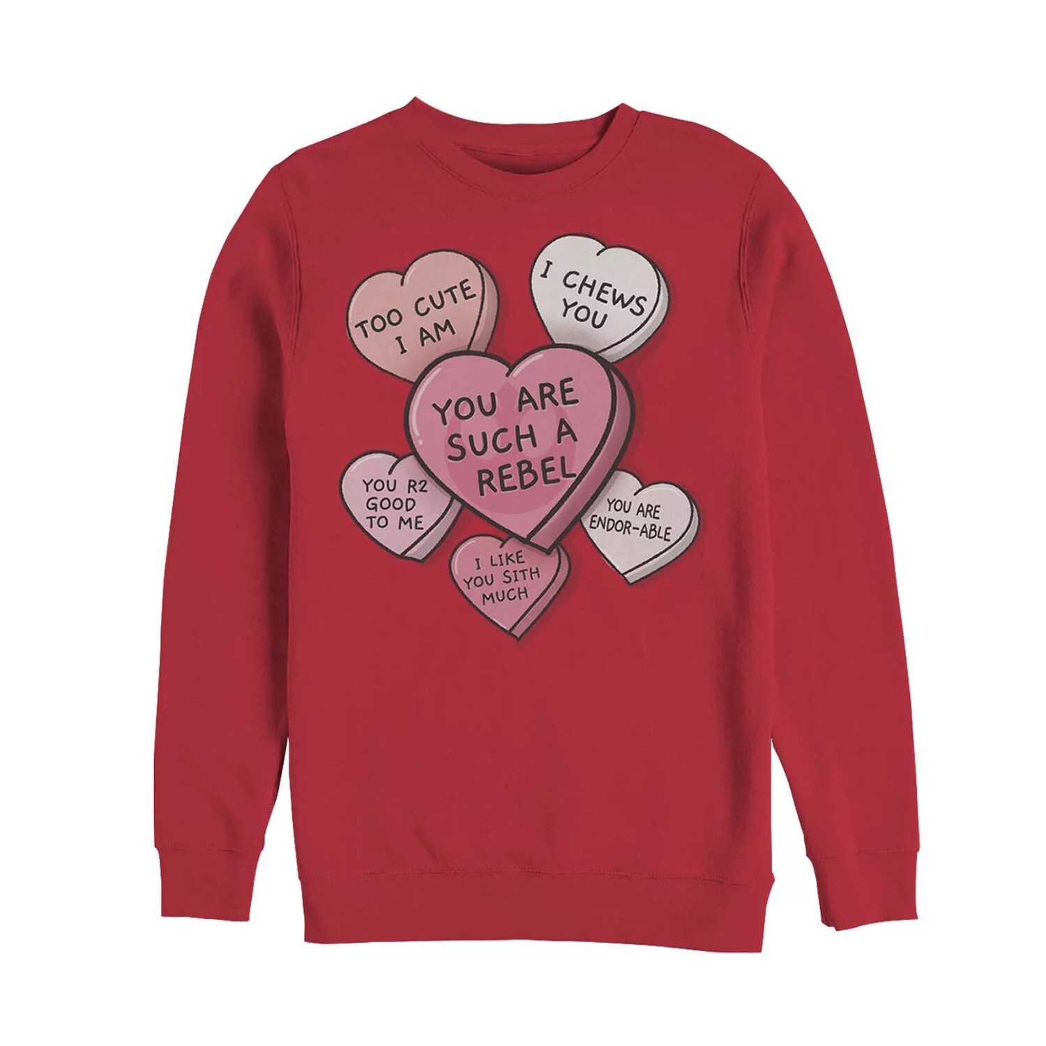 Мужской свитшот с цитатами из Звездных войн и сердечками на день Святого Валентина Licensed Character
Мужской свитшот с цитатами из Звездных войн и сердечками на день Святого Валентина Licensed Character