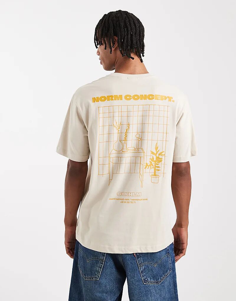 Футболка ONLY & SONS свободного кроя с принтом «norm concept» бежевого цвета
Футболка ONLY & SONS свободного кроя с принтом «norm concept» бежевого цвета
