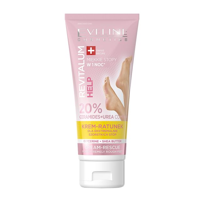 Revitalum help 20% керамиды+мочевина комплекс крем для ног Eveline, 75 мл
Revitalum help 20% керамиды+мочевина комплекс крем для ног Eveline, 75 мл