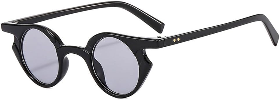 Солнцезащитные очки UV400 с защитой от УФ-излучения — маленькая оправа «кошачий глаз», заклепки, панк-стиль, круглые линзы, для женщин и мужчин, для бега и активного отдыха UYPTK, Black Light Gray
Солнцезащитные очки UV400 с защитой от УФ-излучения — маленькая оправа «кошачий глаз», заклепки, панк-стиль, круглые линзы, для женщин и мужчин, для бега и активного отдыха UYPTK, Black Light Gray