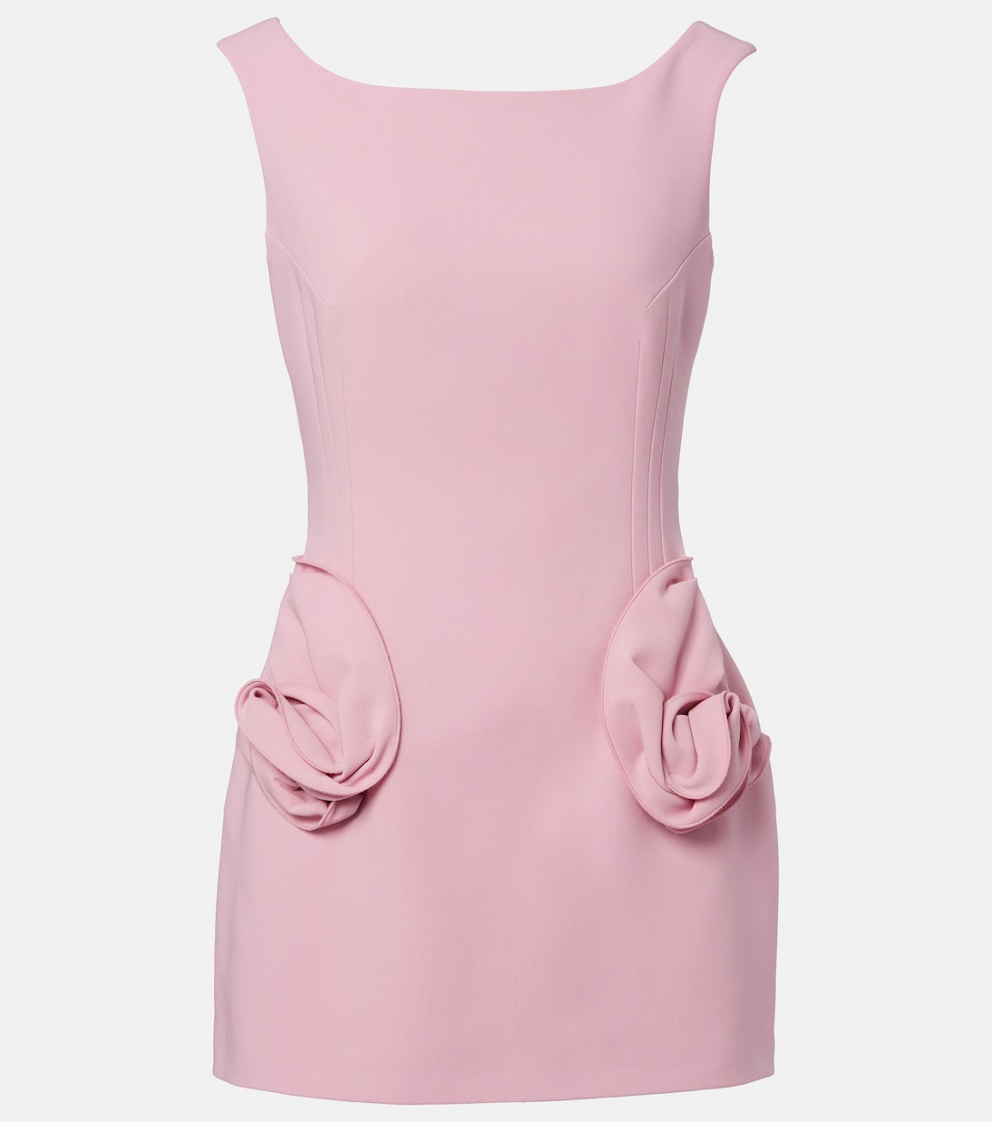 Мини-платье из смесовой шерсти с цветочной аппликацией Magda Butrym, розовый
Мини-платье из смесовой шерсти с цветочной аппликацией Magda Butrym, розовый