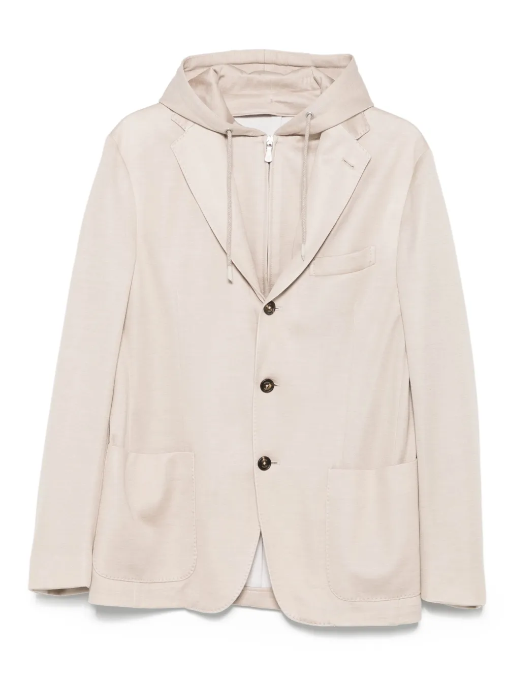 Однобортный пиджак с капюшоном Eleventy, коричневый
Однобортный пиджак с капюшоном Eleventy, коричневый