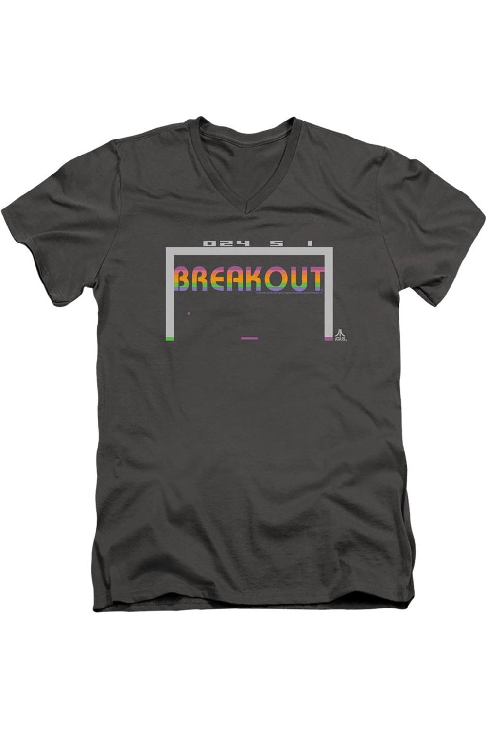 Футболка Atari Breakout 2600 с коротким рукавом и V-образным вырезом для взрослых из хлопка премиум-класса Gildan, цвет charcoal
Футболка Atari Breakout 2600 с коротким рукавом и V-образным вырезом для взрослых из хлопка премиум-класса Gildan, цвет charcoal