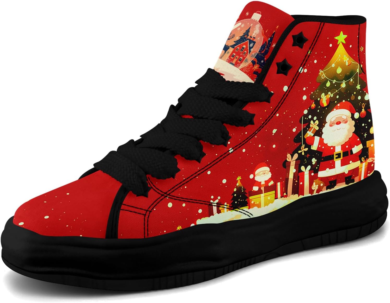 Крутые кастомные высокие кеды с тематикой Санты, праздничная обувь, удобные легкие кроссовки для мужчин и женщин, на Рождество Coolcustomize, красный
Крутые кастомные высокие кеды с тематикой Санты, праздничная обувь, удобные легкие кроссовки для мужчин и женщин, на Рождество Coolcustomize, красный