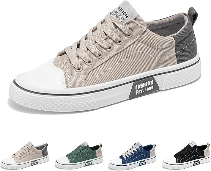 Мужские кеды из канвы, дышащие и удобные для ходьбы - легкие повседневные шнурованные обувь для скейтбординга и уличной моды Bontebian, Apricot
Мужские кеды из канвы, дышащие и удобные для ходьбы - легкие повседневные шнурованные обувь для скейтбординга и уличной моды Bontebian, Apricot