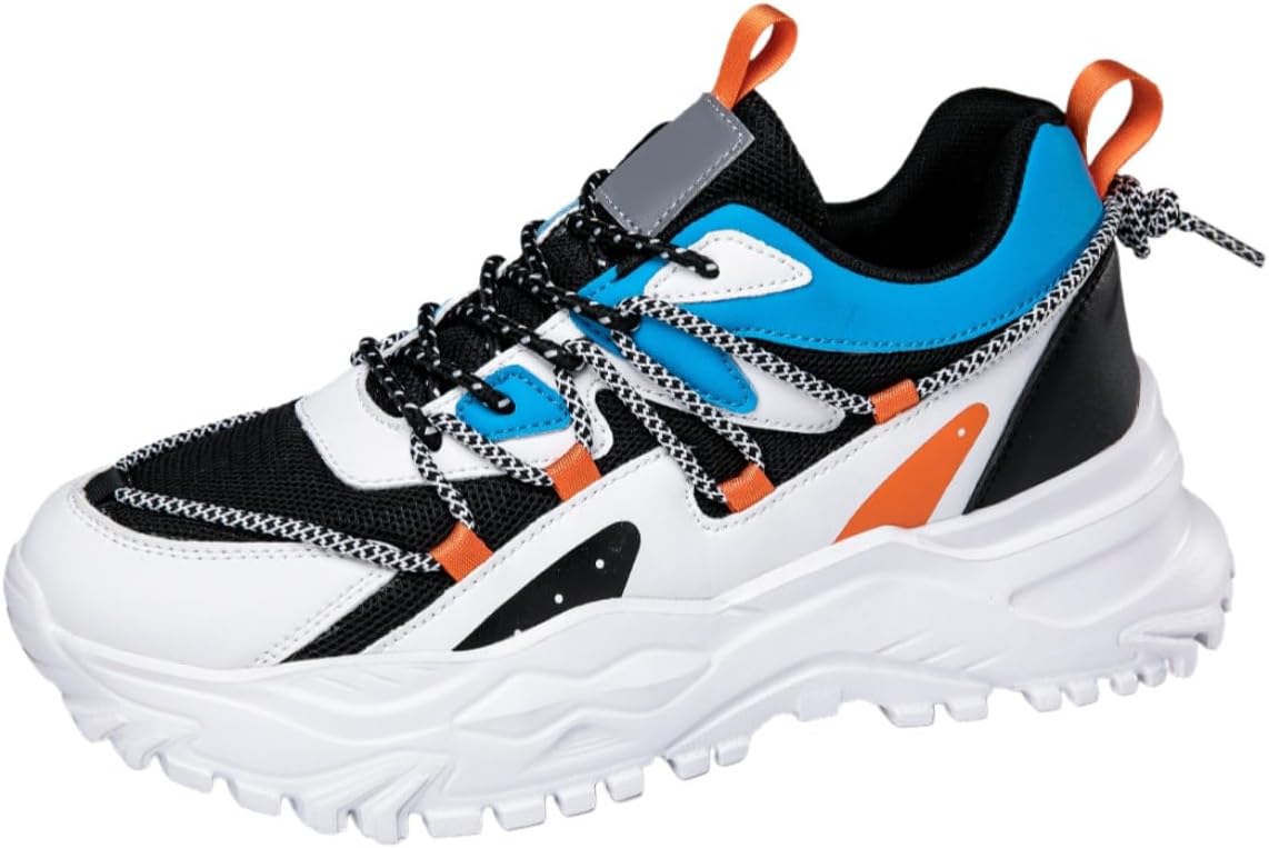 Мужские спортивные кроссовки большого размера, многоцветные, с комфортной толстой подошвой, прочной и противоскользящей подошвой из EVA, с изысканной текстурой, подходят для активного отдыха на улице Clolinde, черный/оранжевый
Мужские спортивные кроссовки большого размера, многоцветные, с комфортной толстой подошвой, прочной и противоскользящей подошвой из EVA, с изысканной текстурой, подходят для активного отдыха на улице Clolinde, черный/оранжевый