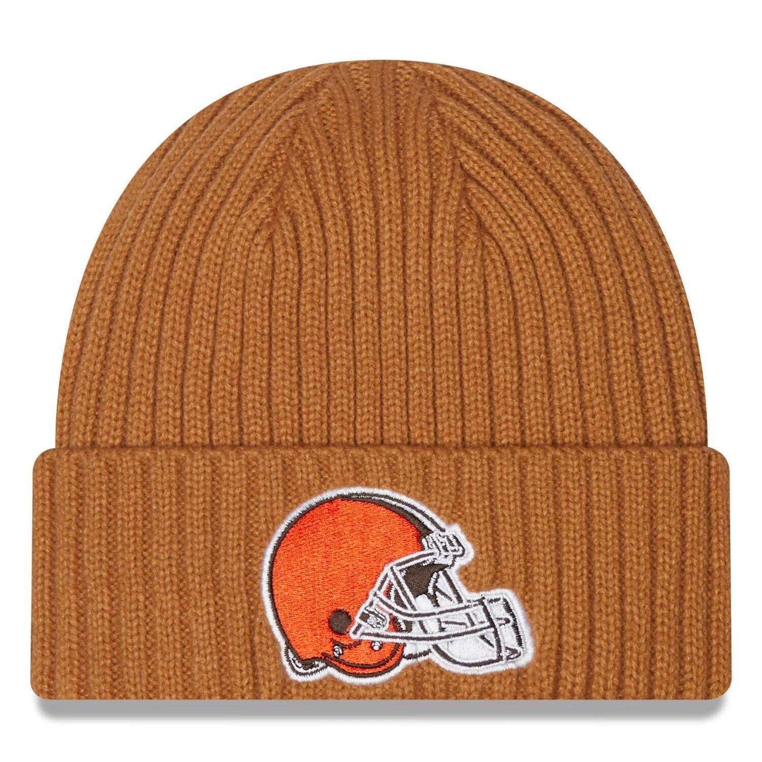 Мужская классическая вязаная шапка New Era коричневая Cleveland Browns Core с манжетами
Мужская классическая вязаная шапка New Era коричневая Cleveland Browns Core с манжетами
