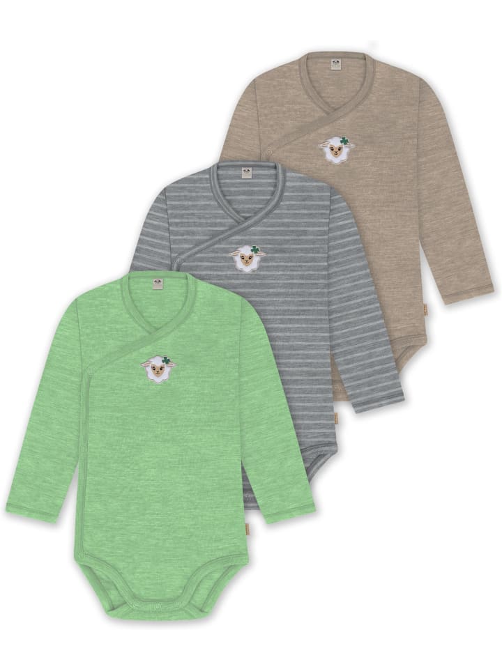 Normani Outdoor Sports Комплект из 3 боди для младенцев, боди-халатов, боди для малышей бежевого/серого/зеленого цвета
Normani Outdoor Sports Комплект из 3 боди для младенцев, боди-халатов, боди для малышей бежевого/серого/зеленого цвета