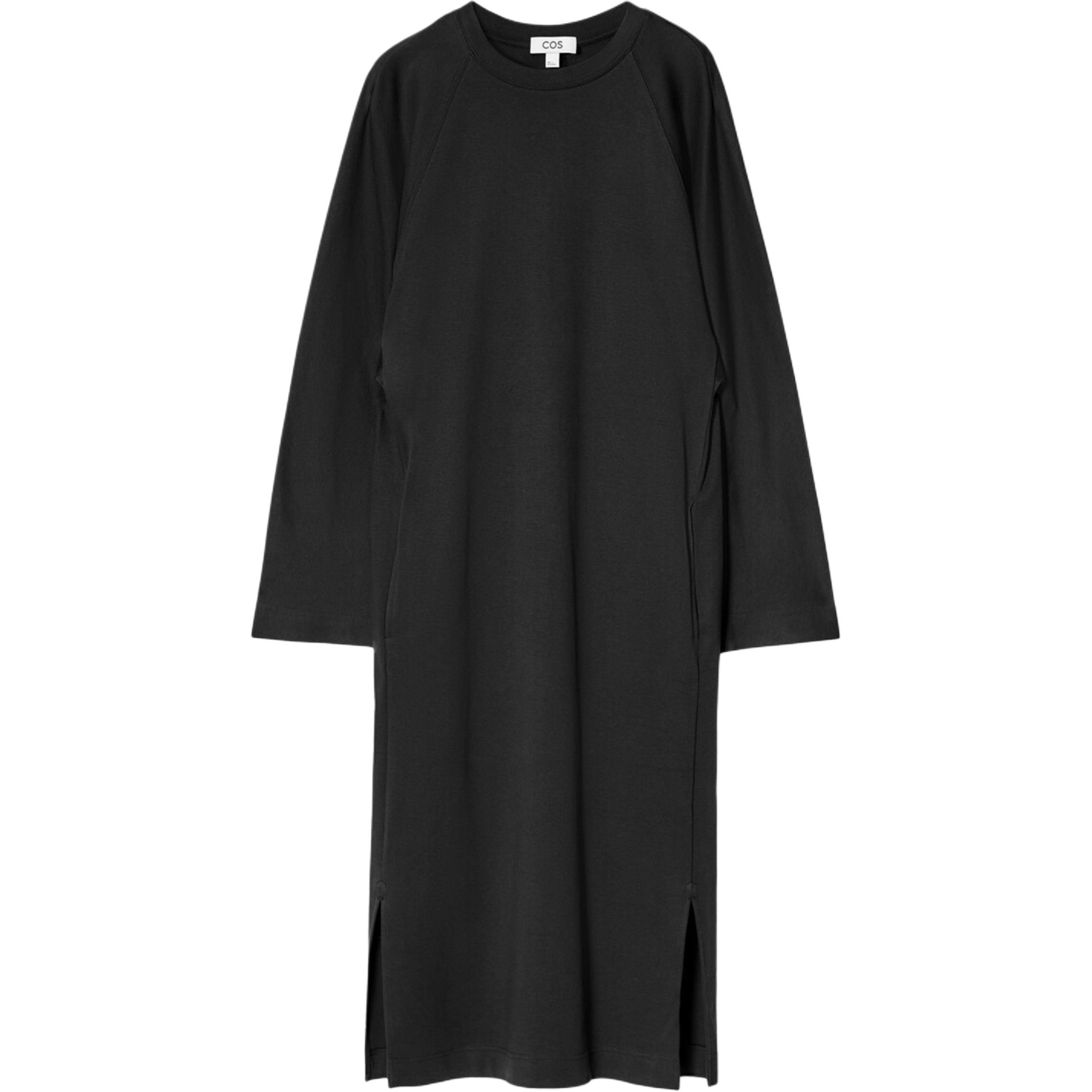 COS Длинное платье с рукавами женское черное
COS Длинное платье с рукавами женское черное