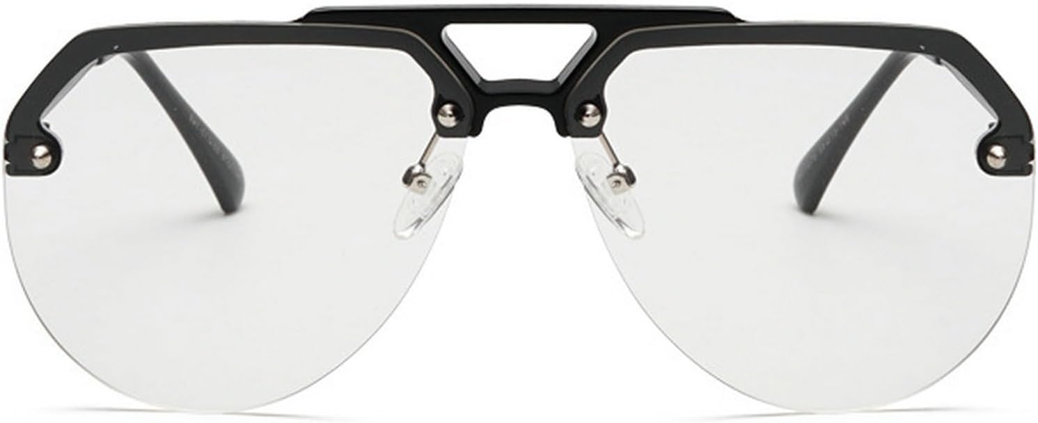 Модные солнцезащитные очки-пилот для женщин, роскошные большие овальные солнцезащитные очки для мужчин, винтажные круглые солнцезащитные очки без оправы с защитой от УФ-излучения UV400 mincl, Black Clear
Модные солнцезащитные очки-пилот для женщин, роскошные большие овальные солнцезащитные очки для мужчин, винтажные круглые солнцезащитные очки без оправы с защитой от УФ-излучения UV400 mincl, Black Clear