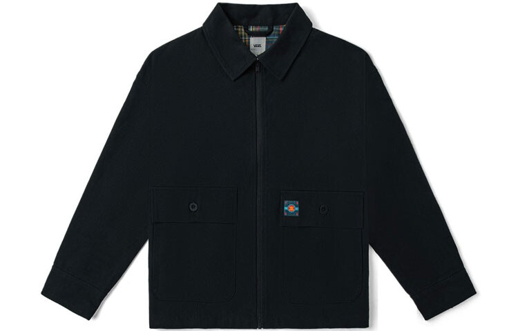 Куртка унисекс черная Vans, черный 
Куртка унисекс черная Vans, черный