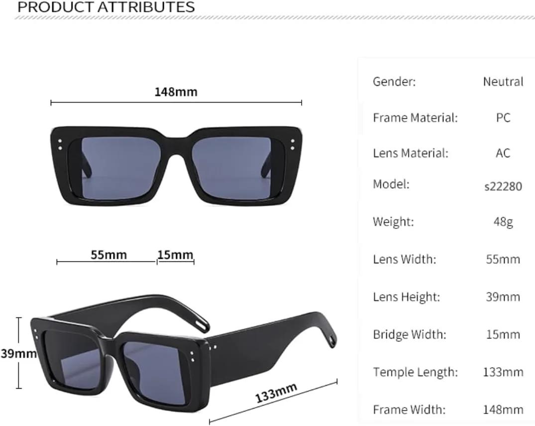 Модные квадратные солнцезащитные очки для женщин и мужчин в стиле ретро с большой оправой, роскошные, трендовые, с защитой от УФ-излучения UV400 TVTBBVV, Green
Модные квадратные солнцезащитные очки для женщин и мужчин в стиле ретро с большой оправой, роскошные, трендовые, с защитой от УФ-излучения UV400 TVTBBVV, Green