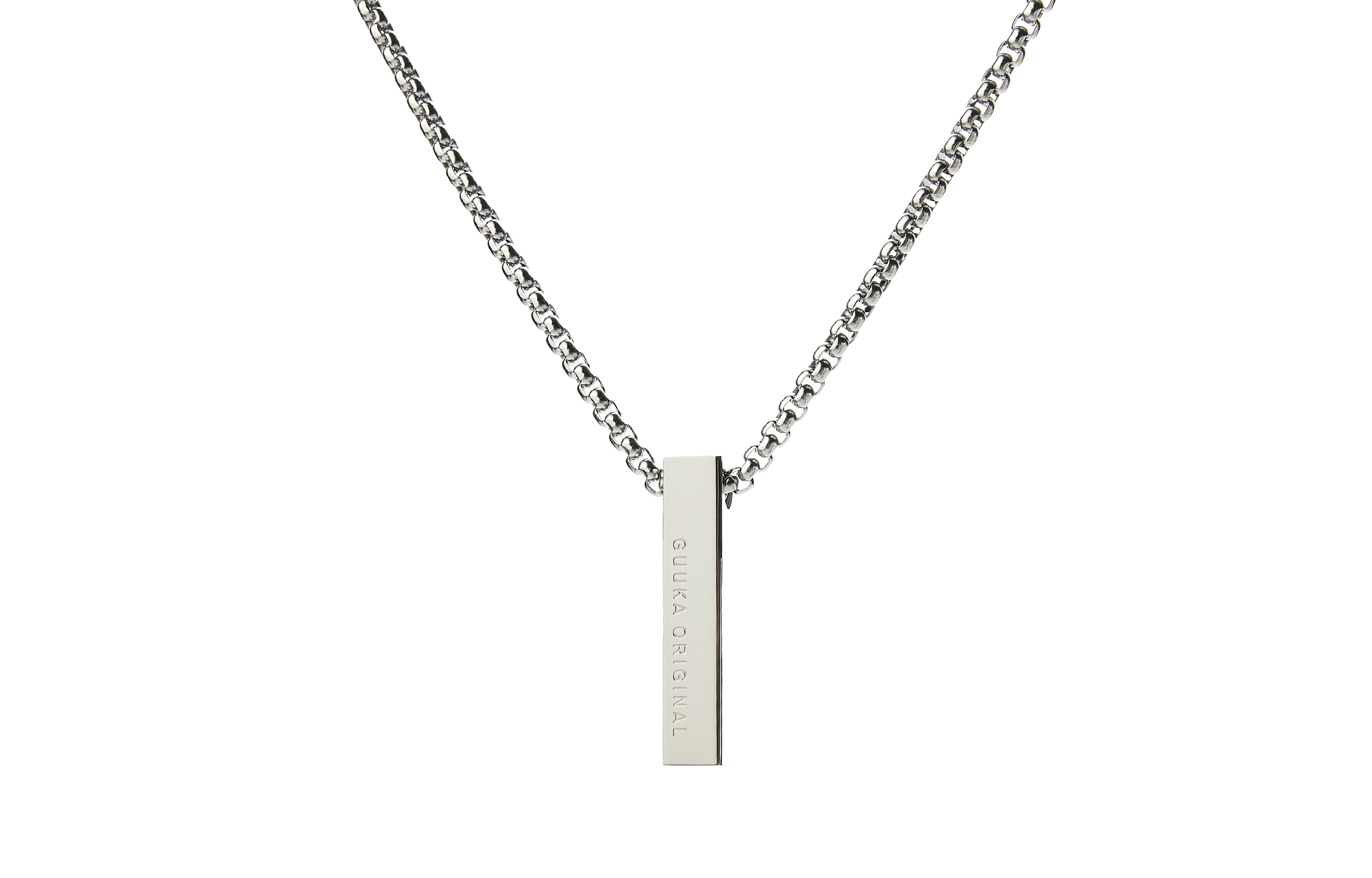 Guuka Титановое стальное колье унисекс серебристо-белое
Guuka Титановое стальное колье унисекс серебристо-белое